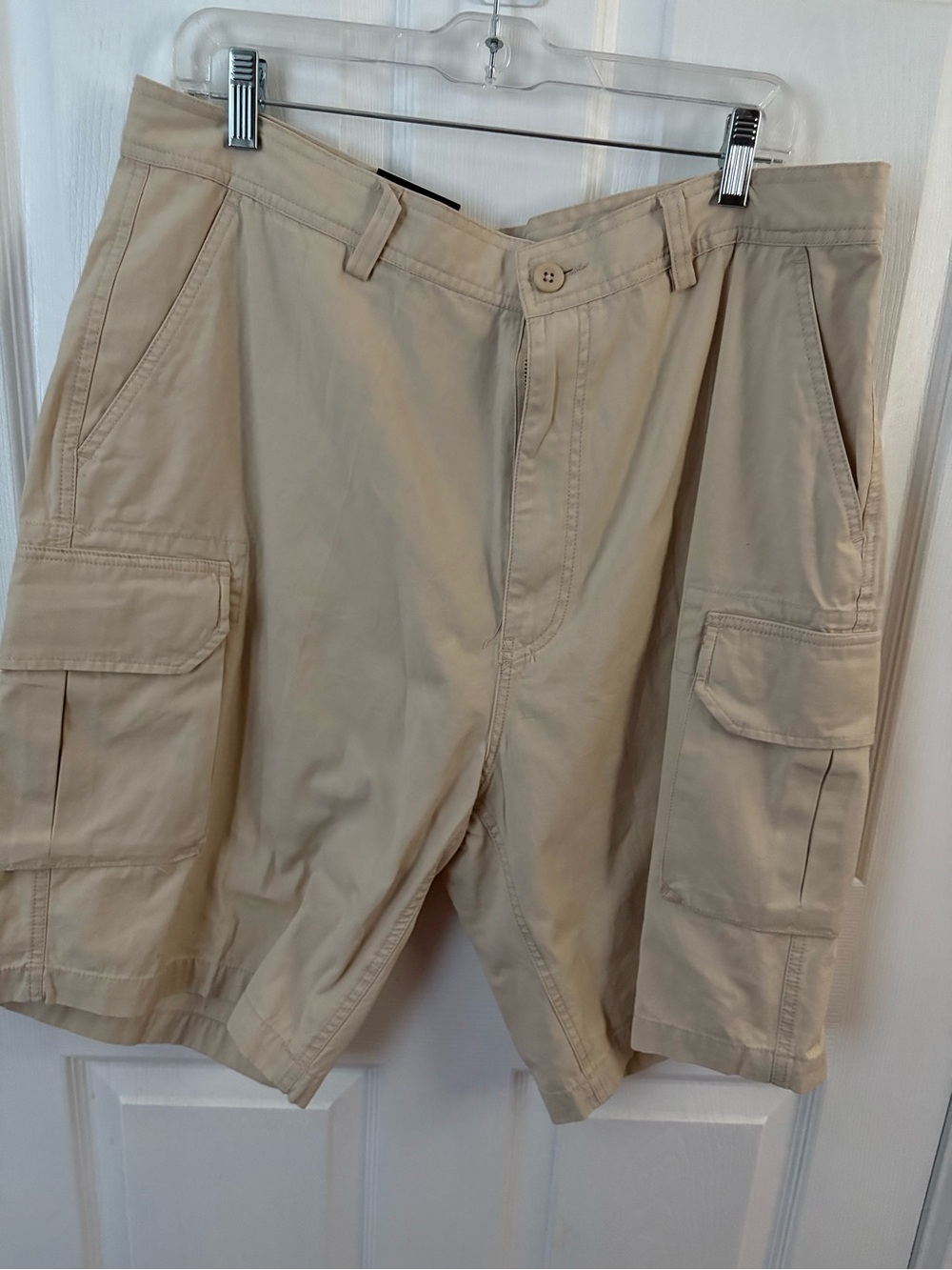 Men's Cargo Shorts in Khaki - Lightweight Utility Style